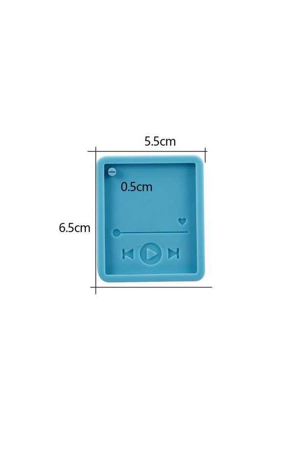 Blue Player Epoxy Resin Player Mold Keychain Casting Silicone Mould Polymer Clay Crafts Molds for Re
