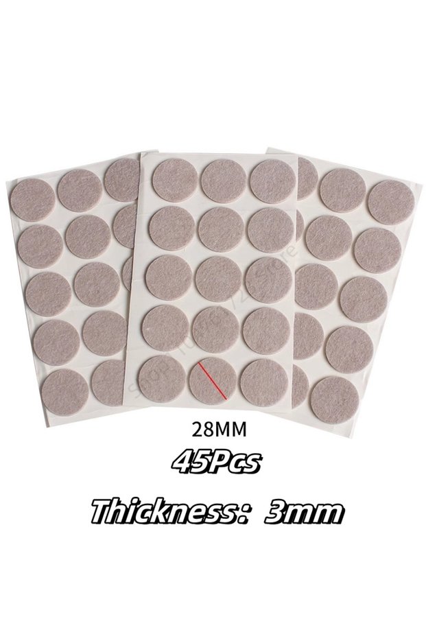 A-Round-45Pcs 3-128Pcs Felt Chair Leg Pads 3/5mm Thick Floor Scratch Protector Mat Mute Non-slip Sel