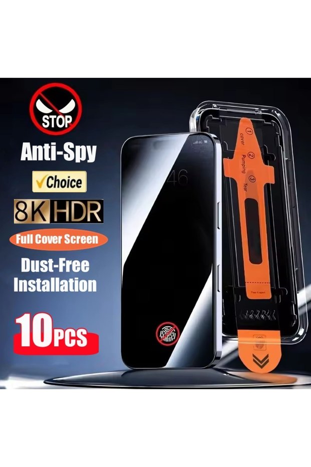 Anti Peeping 10PC For iPhone 17Pro Max 10PCS Privacy Screen Protector Dust Free Installation Protect