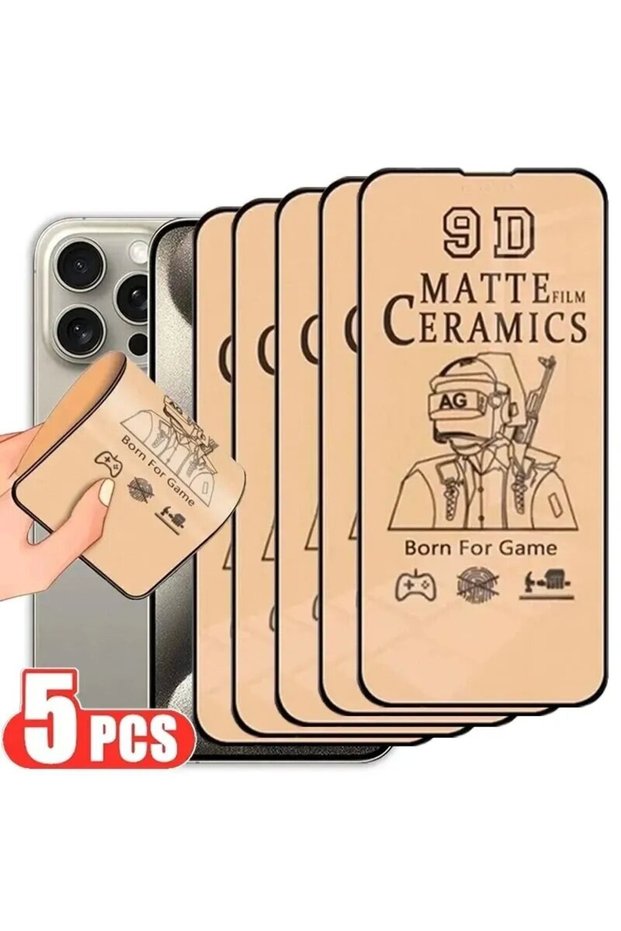 5PCS For iPhone 17 ProMax 1-5PCS Matte Ceramic Film for iPhone 14 15 16 17 Pro Max 11 12 13 Mini 8
