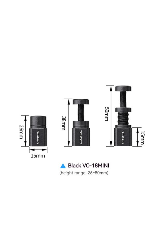 Teucer-VC-18MINI-BK TEUCER VC-18 Graphics Card GPU Holder Support Adjustable Telescopic Rotary Screw