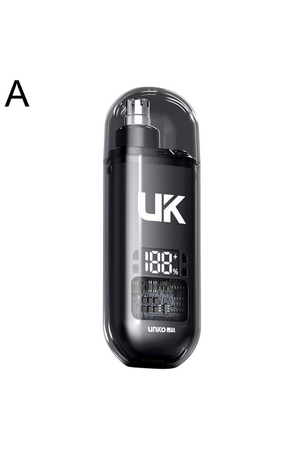 Black USB Rechargeable Nose and Ear Hair Trimmer for Men, Mini Portable Electric Clipper, Quick Char