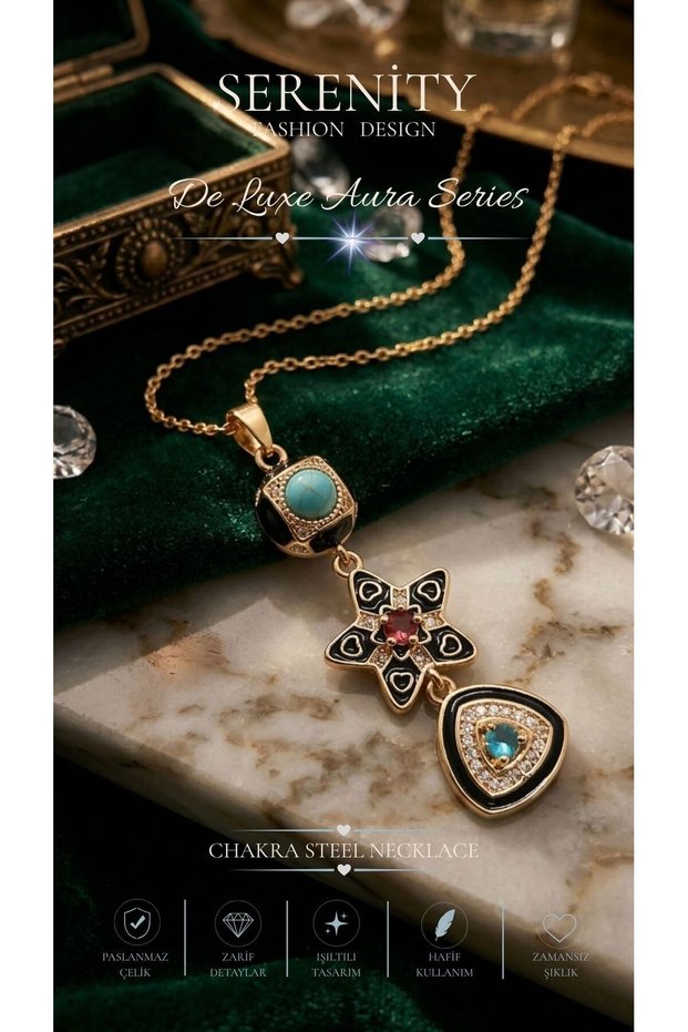 Authentic Chakra Steel Necklace