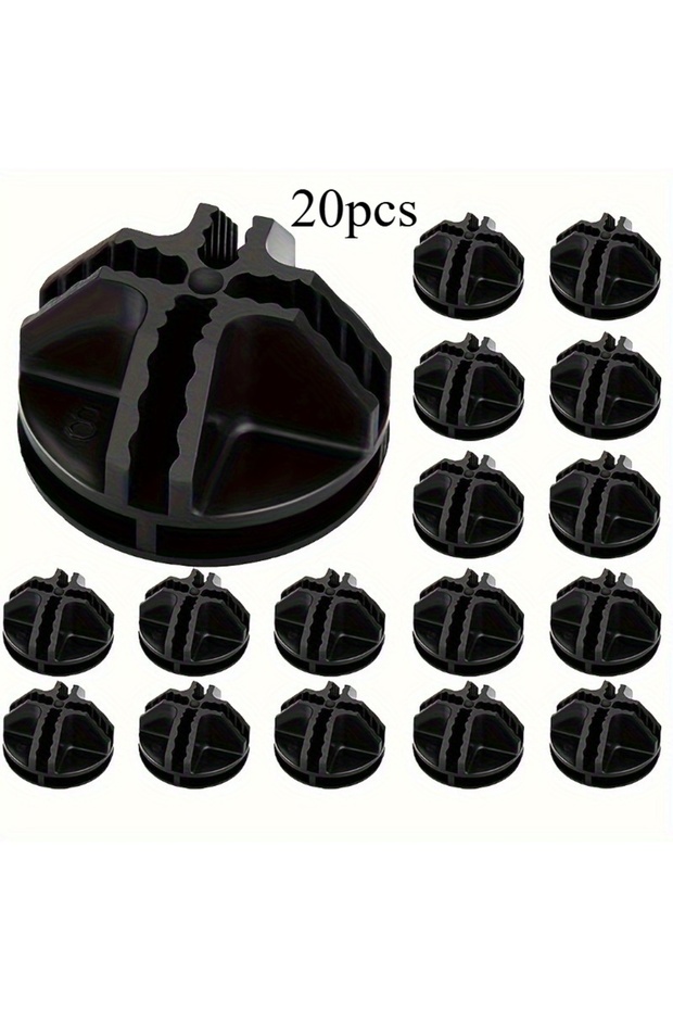 Black 20pcs Simple Wardrobe Shoe Cabinet Pet Cage Door Plate Buckle, Combination Storage Cabinet Gen