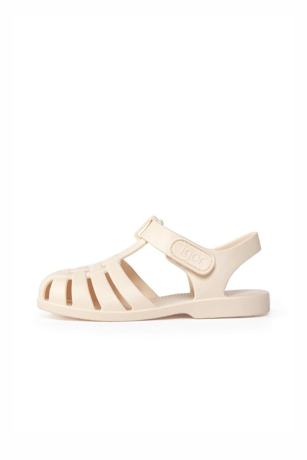 Unisex Children's Ivory Sandals Clasıca Velcro