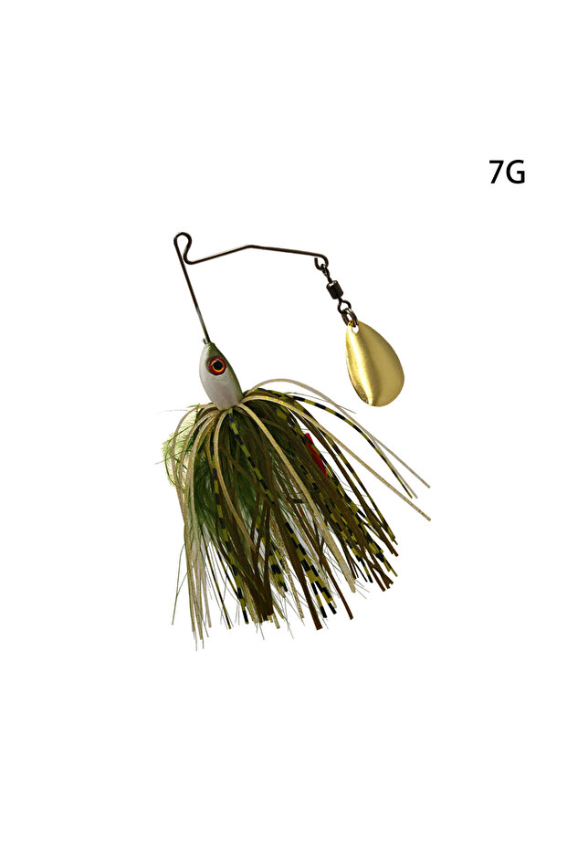 04 dark green Mycena 7G/9G Spinner Bait Fishing Lure Chatter Bait Blade Jig Dancer Buzzbait Wobbler
