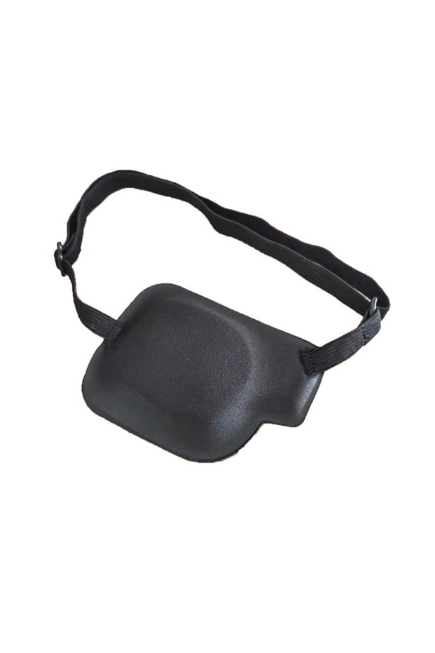 Right 1Pcs 1/2/3/4/5PCS Black Single Eye Patch Adjustable 3D Foam Groove Eyeshades For Lazy Eyes Med