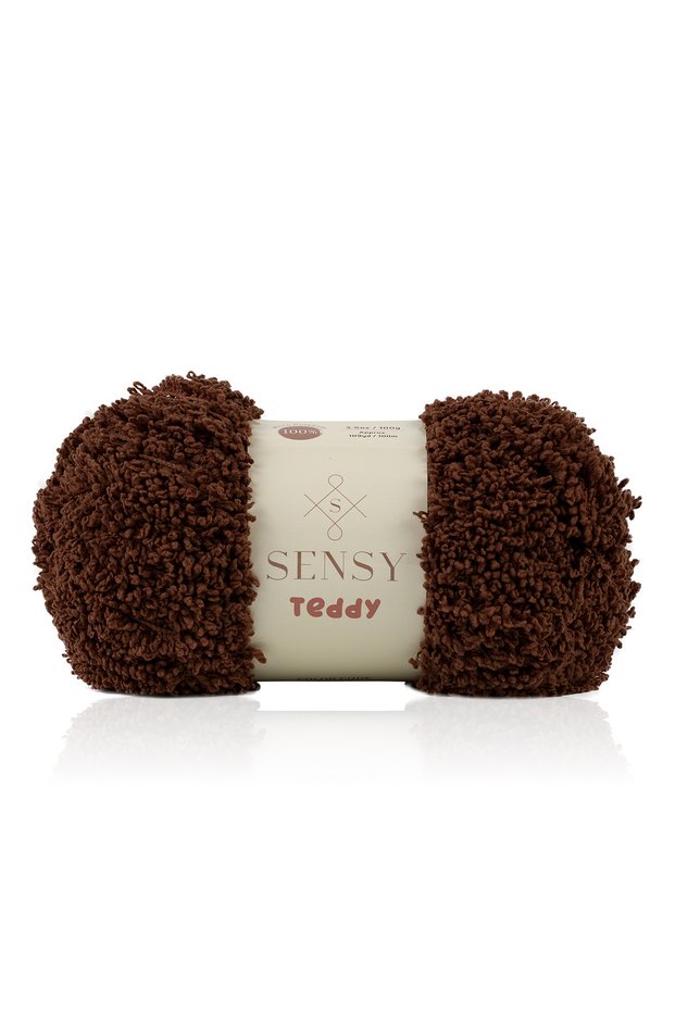 Teddy Hand Knitting Yarn Cardigan Sweater Yarn Blanket Yarn Scarf Yarn Beanie Yarn Hand Knitting Yarn Brown