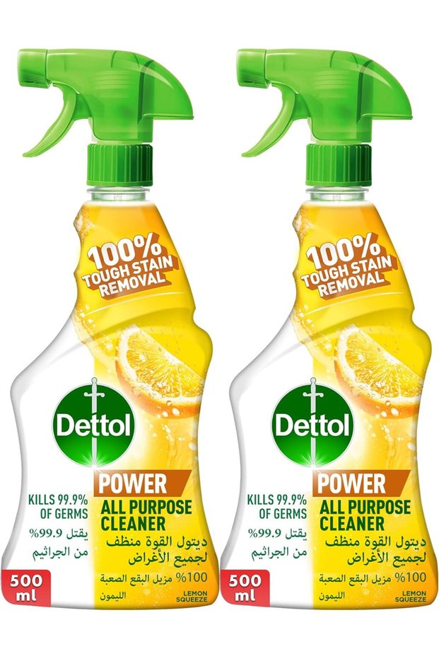 All Purpose Cleaner Spray Bottle, Lemon Scent 500 ml x2 Bottle,Table cleaner, multi purpose