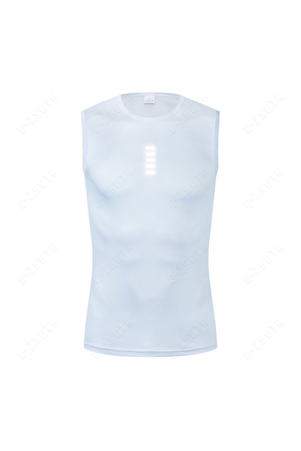 L V1R Cycling Base Layer Reflective Underwear White Cycling Jersey Sport Vest Men Undershirt Quick D
