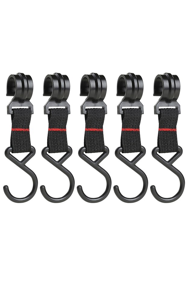 5pcs 5/10pcs Outdoor Camping Moveable Hooks Detachable S-Shaped Hooks Hanging Storage Rack Multifunc