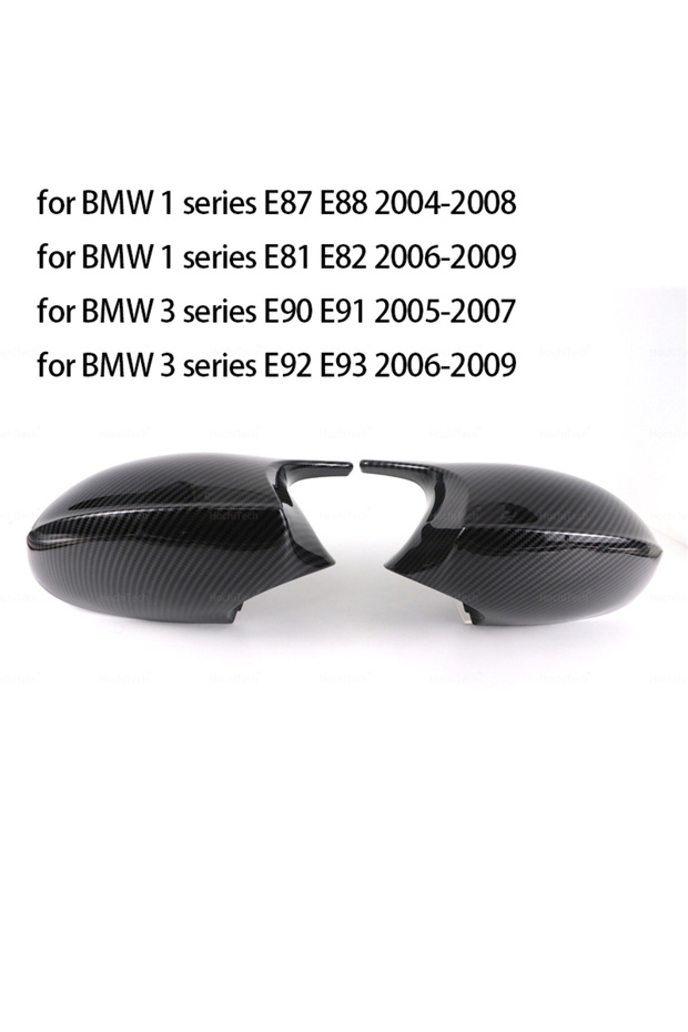 زوج واحد من ألياف الكربون قبل LCI لسيارات BMW 1 3 Series E87 E81 E82 E90 E91 E92 E93 غطاء جانبي للرؤية الخلفية A