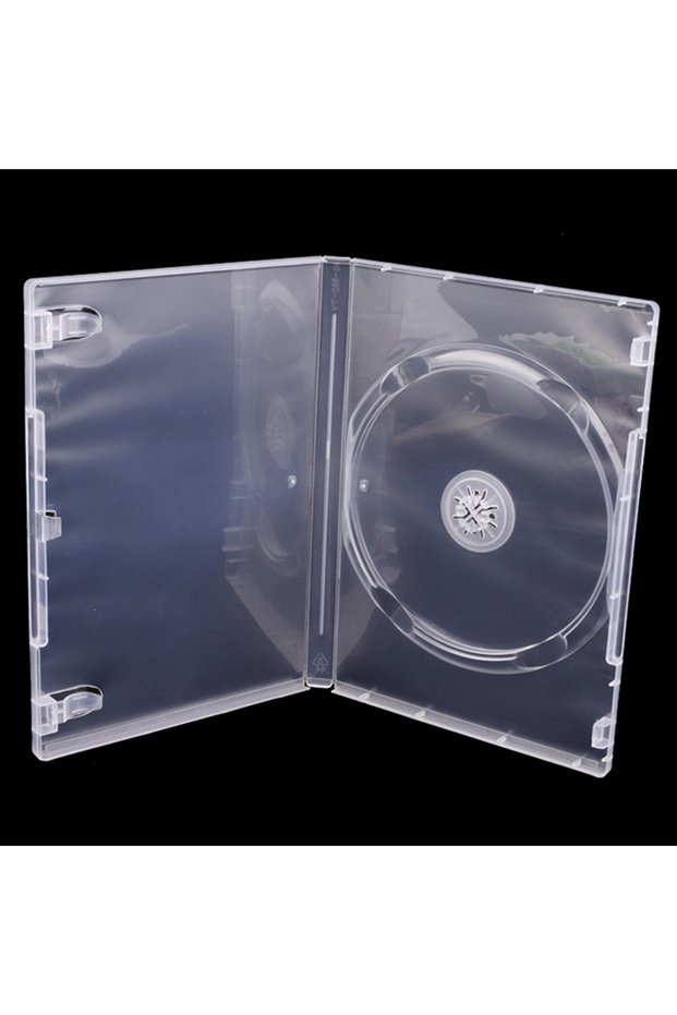 One Size Transparent Bottom CD Box Empty CD Case PP Plastic Milky Transparent CD Case CD Case Capaci