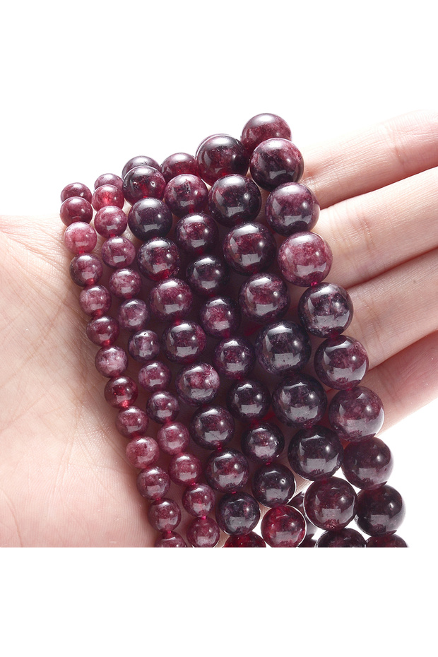 6mm(around 61pcs) Natural Red Garnet Stone Beads Round Loose Spacer Bead for Jewelry Making DIY Brac
