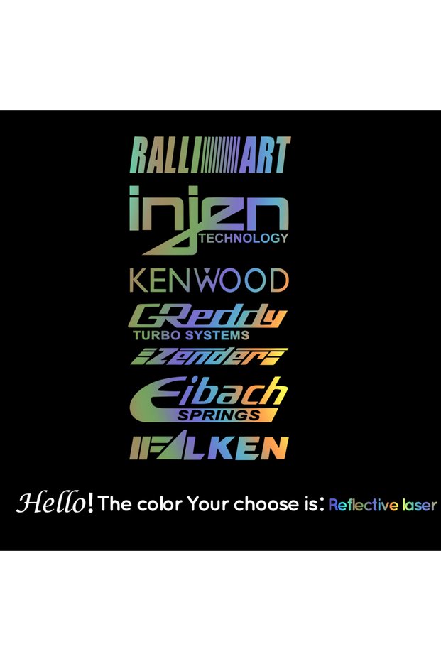 -M21X42cm X5663-3-reflective 1pc Funny Injzn Kenwood Text Bike Sticker Car Stickers and Decals Carbo