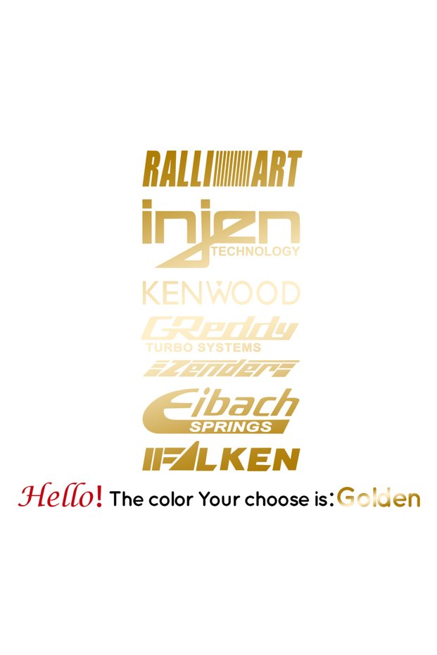 -M21X42cm TZ-X5663-3-golden 1pc Funny Injzn Kenwood Text Bike Sticker Car Stickers and Decals Carbon