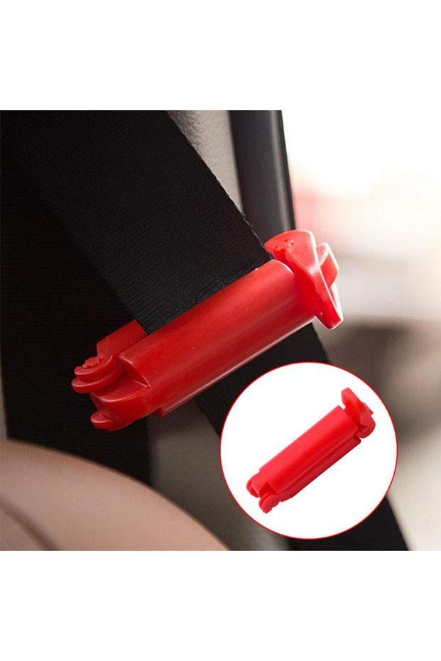 Red Car seat belt fixed clip limiter pregnant women elastic adjuster anti-slip anti-slip safety belt