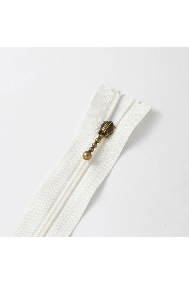 25CM 3# white (10pcs) Hand-made DIY Bag Handbag Zipper 3# Nylon Bronzing Closed Tail Short Zipper Un