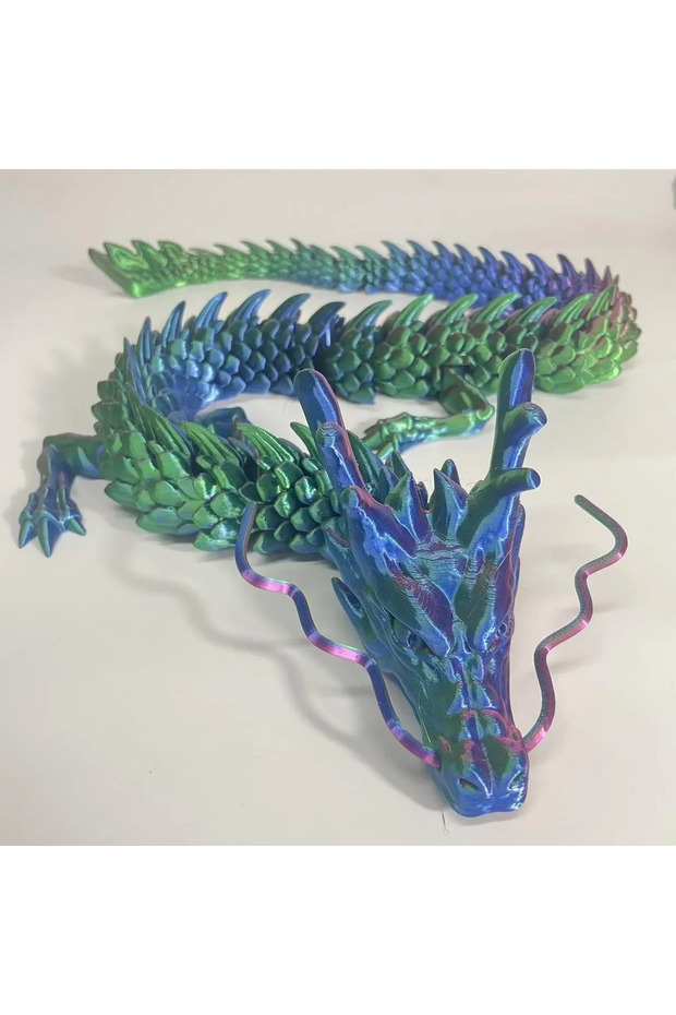 Bandai 90cm dazzling 90cm 3D Printed Chinese Loong Figurine – Articulated Dragon Ornament for Rocker