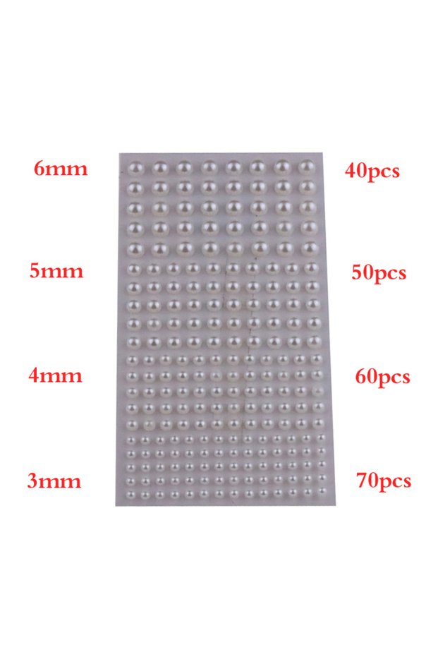 A Self Adhesive Hair Pearls Stickers Stick On Face Pearls For Hair Face Makeup Nail Art DIY Crafts