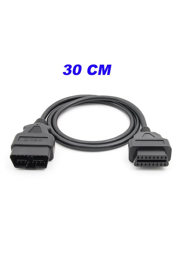 30CM OBD2 16Pin Male to Female Extension Cable For All OBDII Code Scanners OBD 2 Extension Cable 16