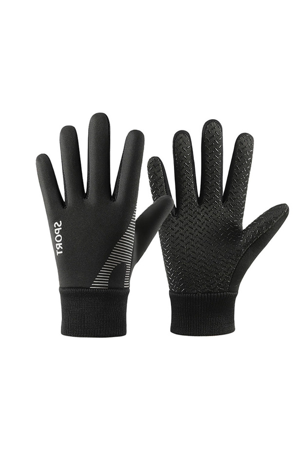M (5-7 years) Black GTUBIKE Autumn Winter Gloves Kids Warm Water-resistant Sports Gloves with Thick