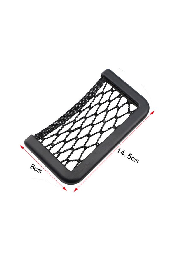 14.5x8cm Car Organizer Storage Bag Auto Paste Net Pocket Phone Holder Accessories 19.5*8CM 8*14.5CM