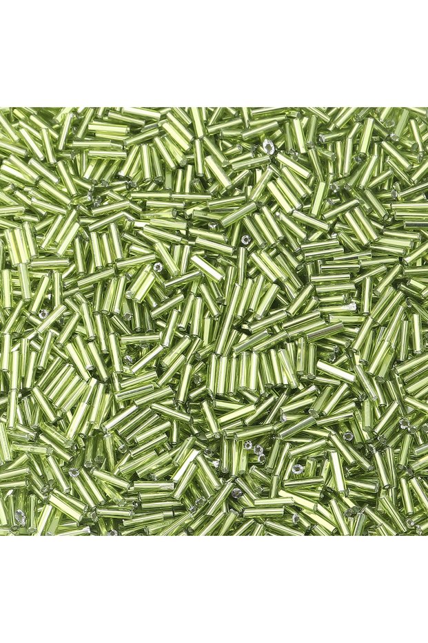 light green 10g/lot 2mm Glass Beads Tube Rice Beads Seed Beads Loose Spacer Beads For Jewelry Making