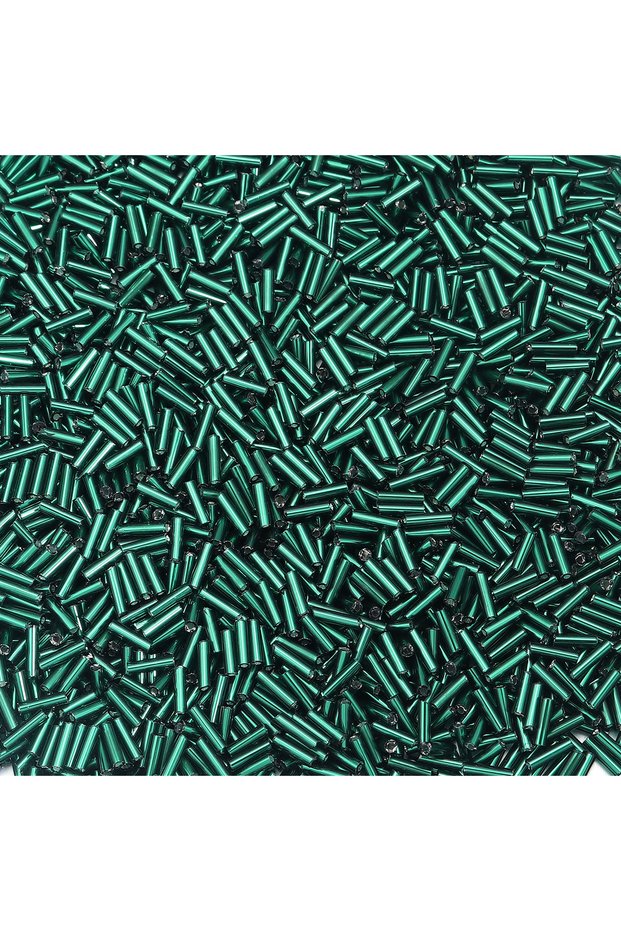deep green 10g/lot 2mm Glass Beads Tube Rice Beads Seed Beads Loose Spacer Beads For Jewelry Making