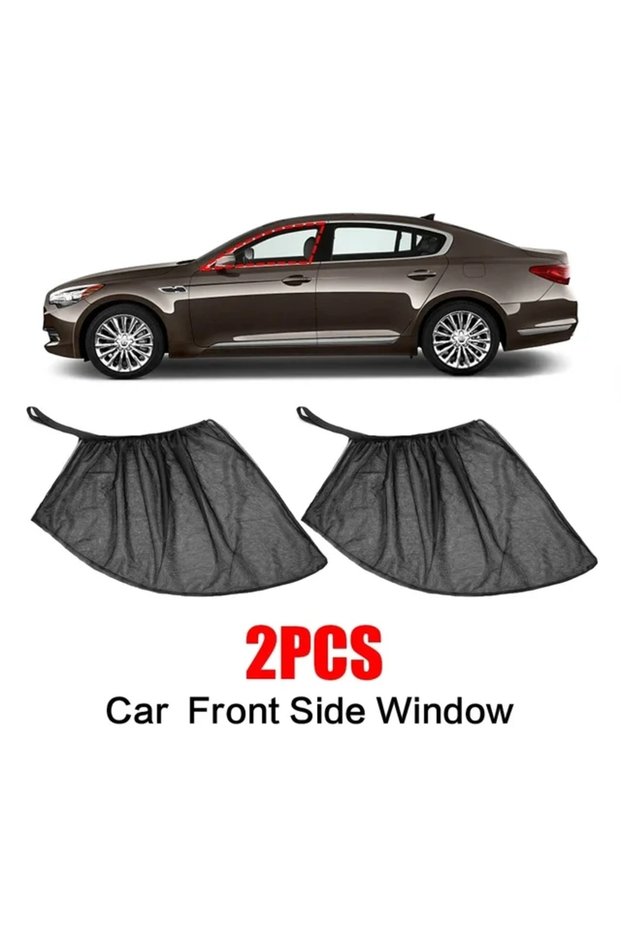 2Pc Car front Car Sunshade Curtains Universal Side Window Shades SUV Curtains Protection Repellent M