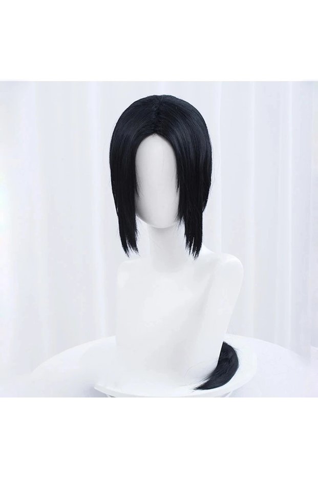 Wig Only Anime Uchiha Itachi Cosplay Wig Itachi Uchiha Long Straight Black Heat Resistant Synthetic