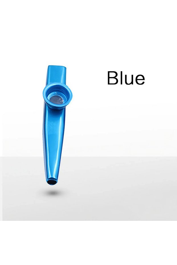 Blue Simple Design Lightweight Kazoo Aluminum Alloy Metal For Guitar Instrument Music Lovers Instrum