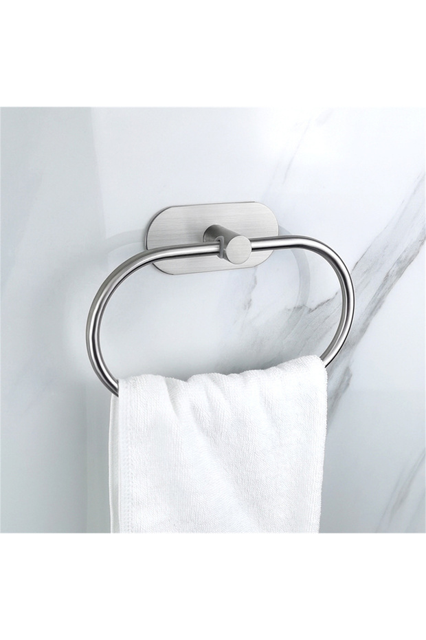 Towel Ring Adhesive Towel Rack for Bathroom Wall,Towel Holder,Stainless Steel Hand Towel Ring,Rack f