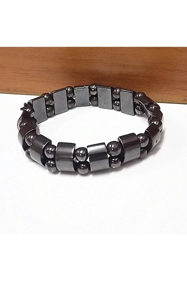 2 New Double Hematite Tiger's Eye Bracelets Men Tiger Eye Hematite Charm Bracelets for Women Natural