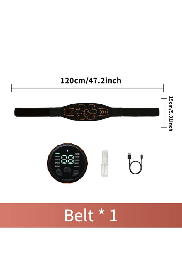 1Abdominal Belt Abdominal Massager Waist Belt Muscle Toner Smart Abdominal Muscle Trainer For Arm Le