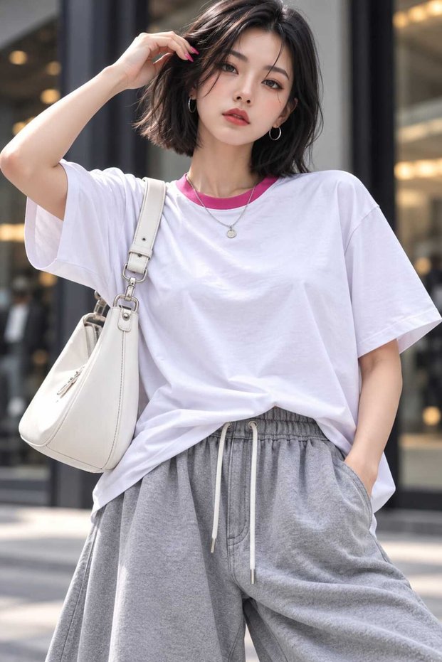 Basic Trend 100% Cotton Crew Neck Relaxed Fit T-Shirt