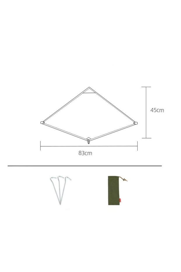 Wind Sheid - Green BUSHCRAFT Wind Blocker TC Cotton MINI Windsheild Bushcraft Triangular Stove Winds