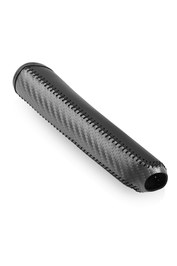 black Carbon Fiber Car Handbrake Cover PU Leather Anti-slip Car Hand Brake Sleeve Portable Handbrake