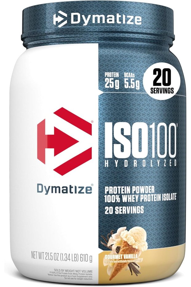 ISO 100 Hydrolyzed whey protein isolate, Gourmet Vanilla, 1.34 LB
