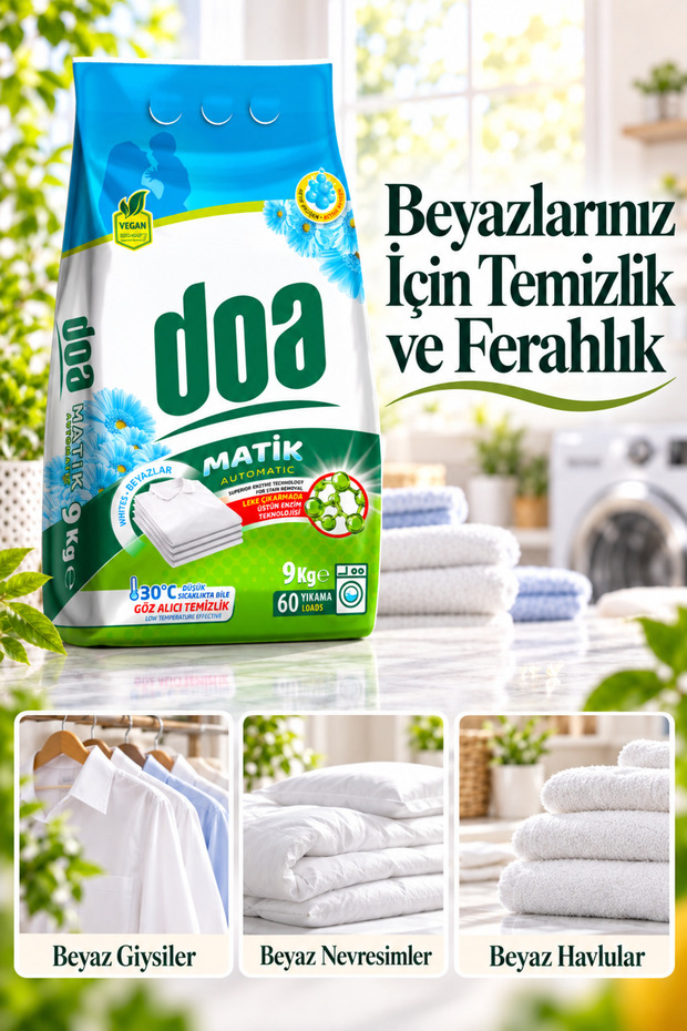 MATİK DETERJAN BEYAZLAR 9 KG