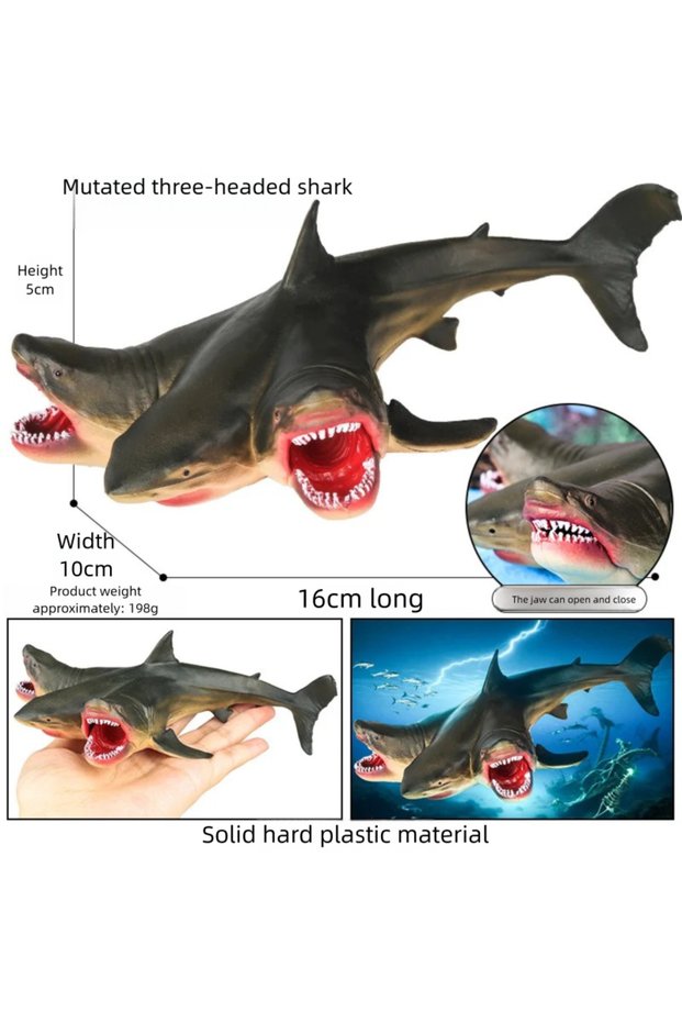 Mutant 3 Heads Shark Oenux Simulated Mythical Animals Luminous Lizard Elf Flying Dragon Monster Mode