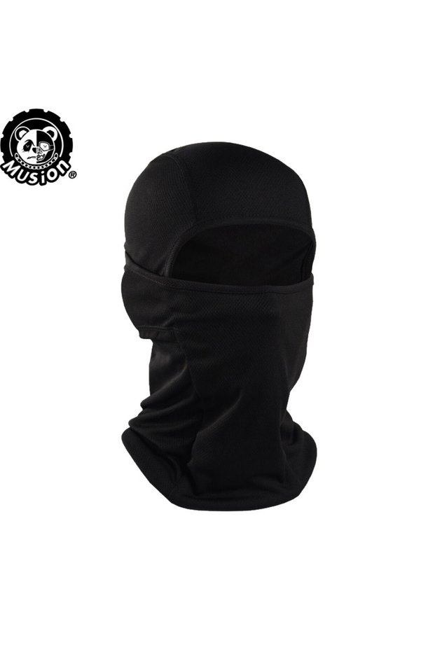 Black Musion Original Balaclava Tube Mask Motorcycle Fashion Print Face Mask Bandana Headband Scarf
