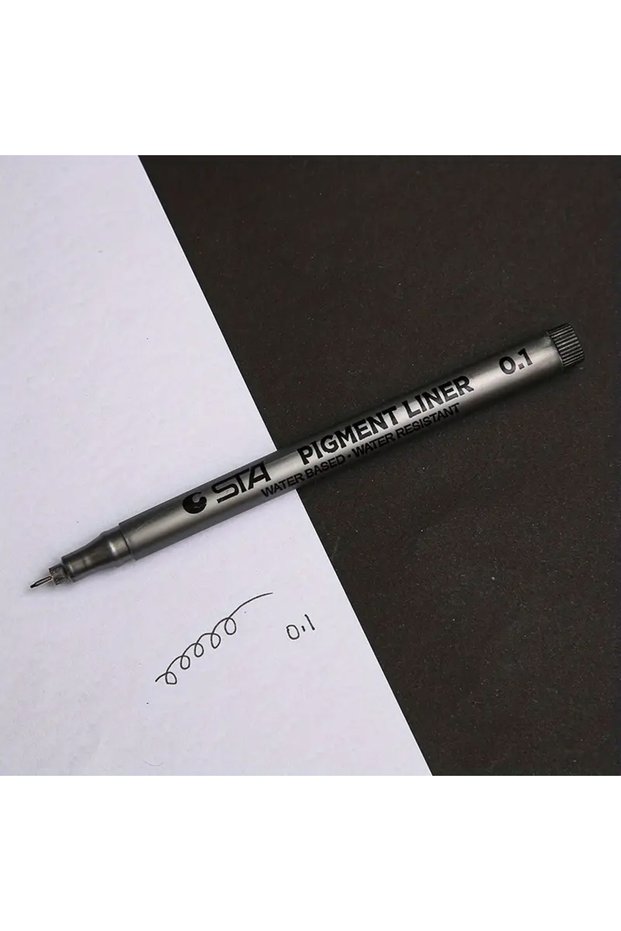 0.1 1pc Pigment Liner Pigma Micron Ink Marker Pen 0.05 0.1 0.2 0.3 0.4 0.5 0.6 Different Tip Black F