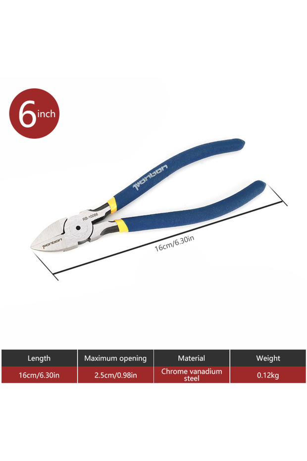 6 inches 5 Inch 6 Inch Professional Cutting Pliers Wire Stripping Tool Side Cutter Cable Burrs Nippe