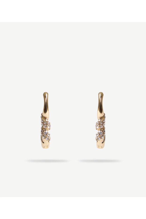 Glass Stone Detailed Earrings
