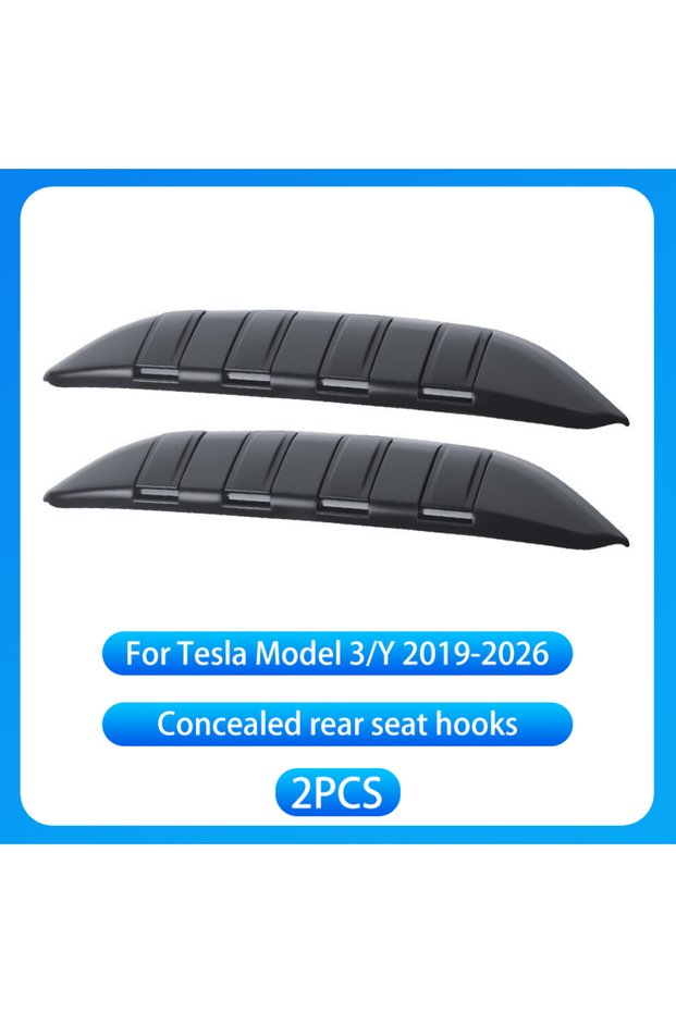 2PCS For Tesla Model Y Juniper 2025/Tesla Model 3/Y 2017-2026+ ABS Multi-Functional Rear Seat Foldin