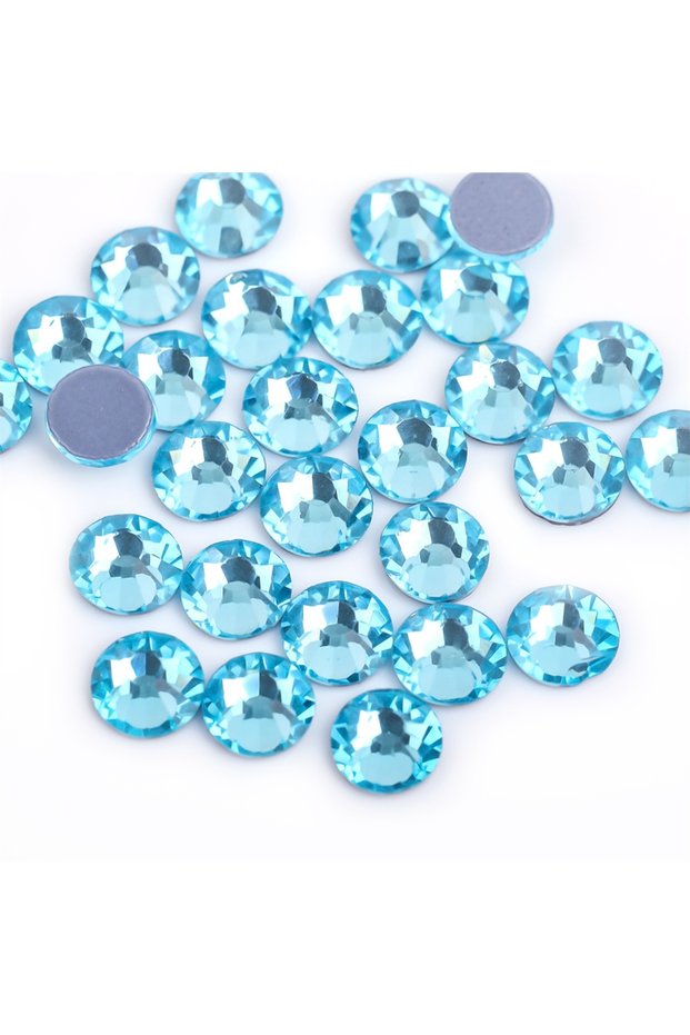 ss20 1440pcs Aquamarine SS6-SS30 40Colors Crystal AB Better DMC Hot Fix Rhinestones,Glass Strass Hot