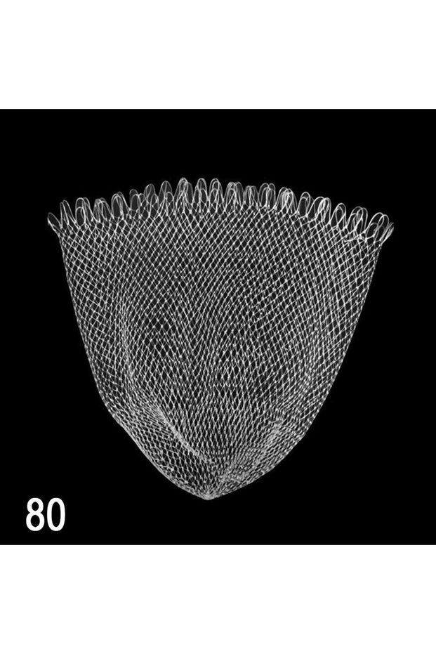80CM 2.8X2.8cm Outdoor 40/50/60/70/80cm Double Line Braided Mesh Fishing Landing Net Fishing Mesh Ho