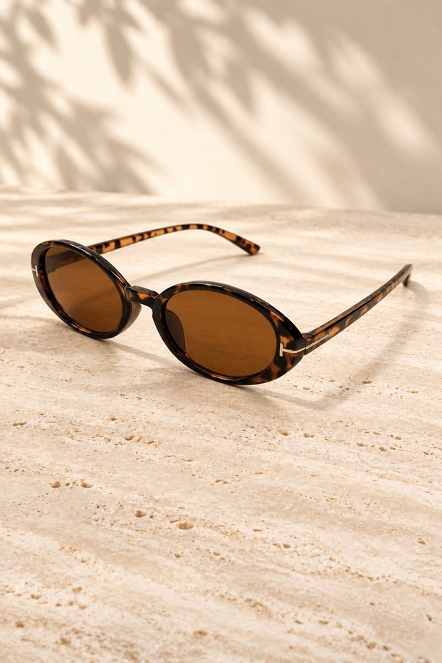Zelli Women's Leopard Frame Brown Ultra Light Uv400 Filtered Women's Sunglasses