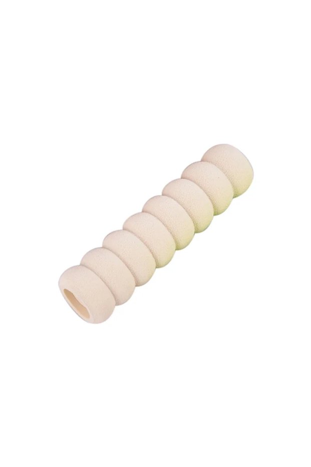 2Pcs Beige Winter Soft Spiral Foam Elastic Door Handle Cover Doorknob Guard Protector Anti-collision